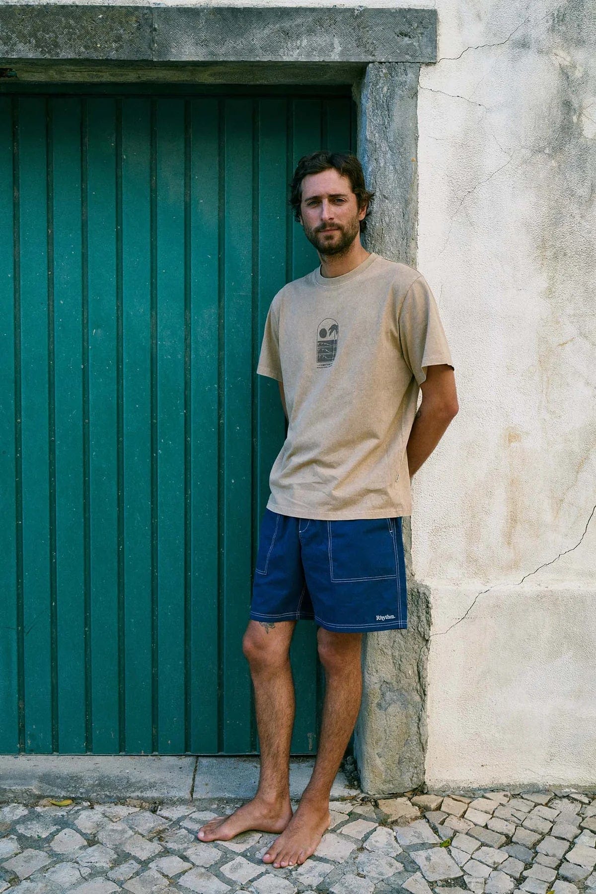 Rhythm Mens Portal Vintage T-Shirt Rhythm Portal Vintage T-Shirt Splash Swimwear