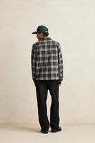 Rhythm Mens Rhythm Alex Check LS Shirt - Forest Rhythm Alex Check LS Shirt - Forest Splash Swimwear Mens Shirt