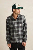 Rhythm Mens Rhythm Alex Check LS Shirt - Forest Rhythm Alex Check LS Shirt - Forest Splash Swimwear Mens Shirt