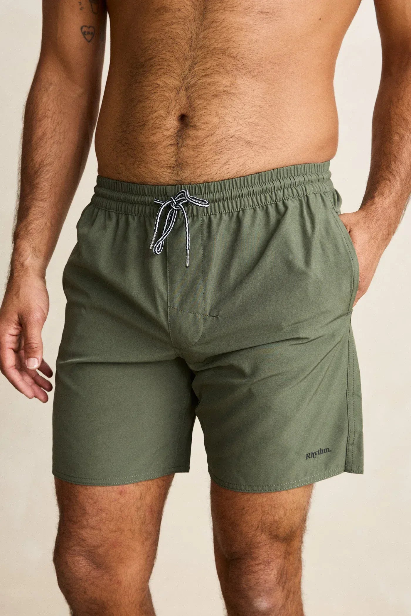 Rhythm Mens Rhythm Classic Beach Short - Forest Green Rhythm Classic Beach Short - Forest Green Splash Swimwear