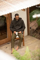 Rhythm Mens Rhythm Classic Fleece Hood -Vintage Black Rhythm Classic Fleece Hood -Vintage Black Splash Swimwear Mens