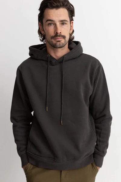 Rhythm Mens Rhythm Classic Fleece Hood -Vintage Black Rhythm Classic Fleece Hood -Vintage Black Splash Swimwear Mens