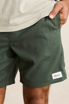 Rhythm Mens Rhythm Classic Linen Jam - Green Rhythm Classic Linen Jam - Green Splash Swimwear Mens