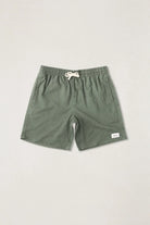 Rhythm Mens Rhythm Classic Linen Jam - Green Rhythm Classic Linen Jam - Green Splash Swimwear Mens