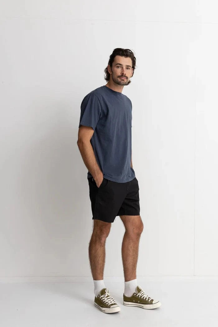 Rhythm Mens Rhythm Classic Linen Jam - Vintage Black Rhythm Classic Linen Jam - Vintage Black Splash Swimwear Mens