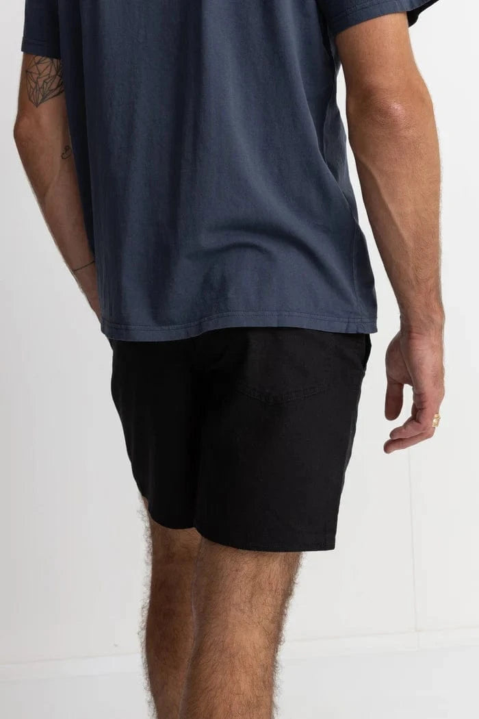 Rhythm Mens Rhythm Classic Linen Jam - Vintage Black Rhythm Classic Linen Jam - Vintage Black Splash Swimwear Mens