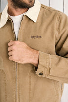 Rhythm Mens Rhythm Cultivation Canvas Jacket - Camel Rhythm Cultivation Canvas Jacket - Camel Splash Swimwear Jackets & Jumpers