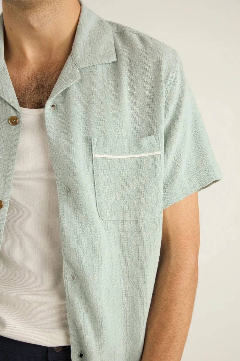 Rhythm Mens Rhythm Daytona SS Shirt- Teal Rhythm Daytona SS Shirt- Teal Splash Swimwear Mens