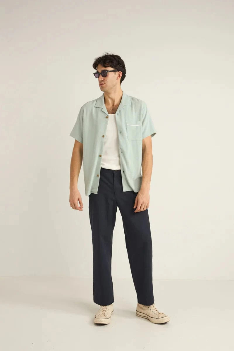 Rhythm Mens Rhythm Daytona SS Shirt- Teal Rhythm Daytona SS Shirt- Teal Splash Swimwear Mens