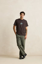 Rhythm Mens Rhythm Drifter SS T-shirt - Vintage Black Rhythm Drifter SS T-shirt - Vintage Black Splash Swimwear Mens Shirt