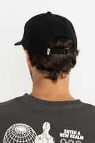 Rhythm Mens Rhythm Essential Brushed Twill Cap - Black 0725M-HW01-BLK Rhythm Essential Brushed Twill Cap - Black Splash Swimwear Hats O/S 9360397217124