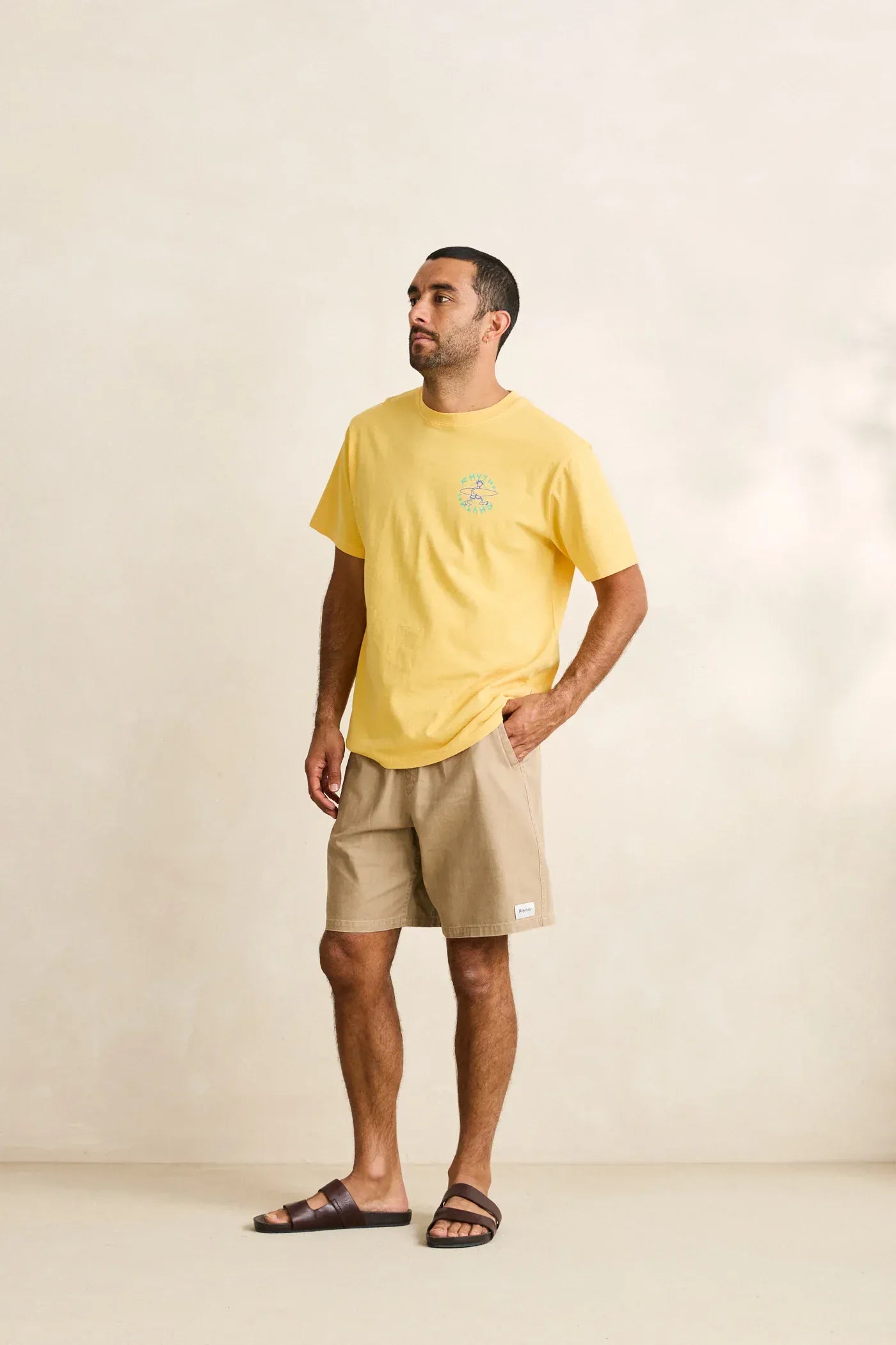 Rhythm Mens Rhythm Essential Herringbone Jam - Oak Rhythm Essential Herringbone Jam - Oak Splash Swimwear