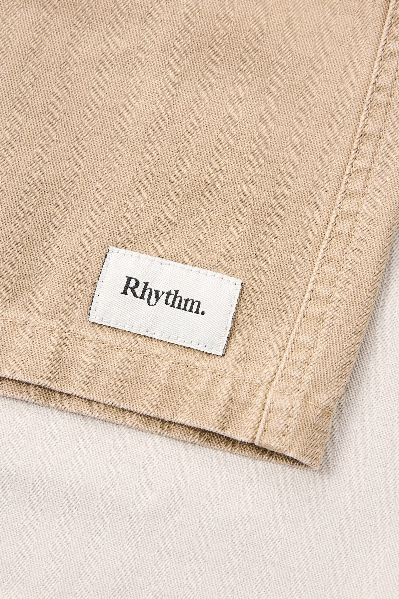 Rhythm Mens Rhythm Essential Herringbone Jam - Oak Rhythm Essential Herringbone Jam - Oak Splash Swimwear