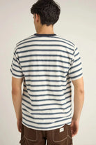 Rhythm Mens Rhythm Everyday Stripe SS T-Shirt - Vintage White Rhythm Everyday Stripe SS T-Shirt - Vintage White Splash Swimwear Mens