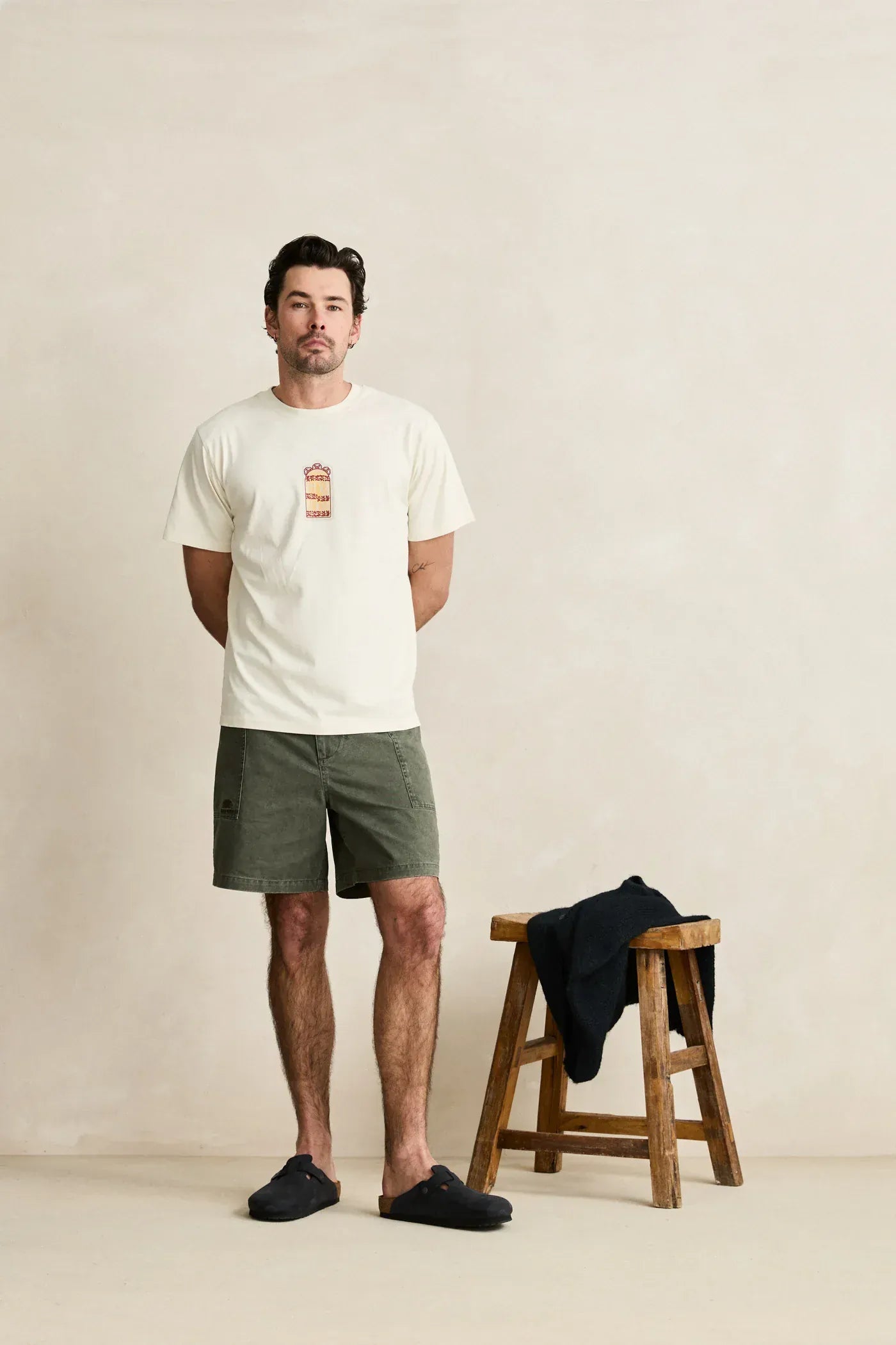 Rhythm Mens Rhythm Field Guide Walks - Stone Rhythm Field Guide Walks - Stone Splash Swimwear