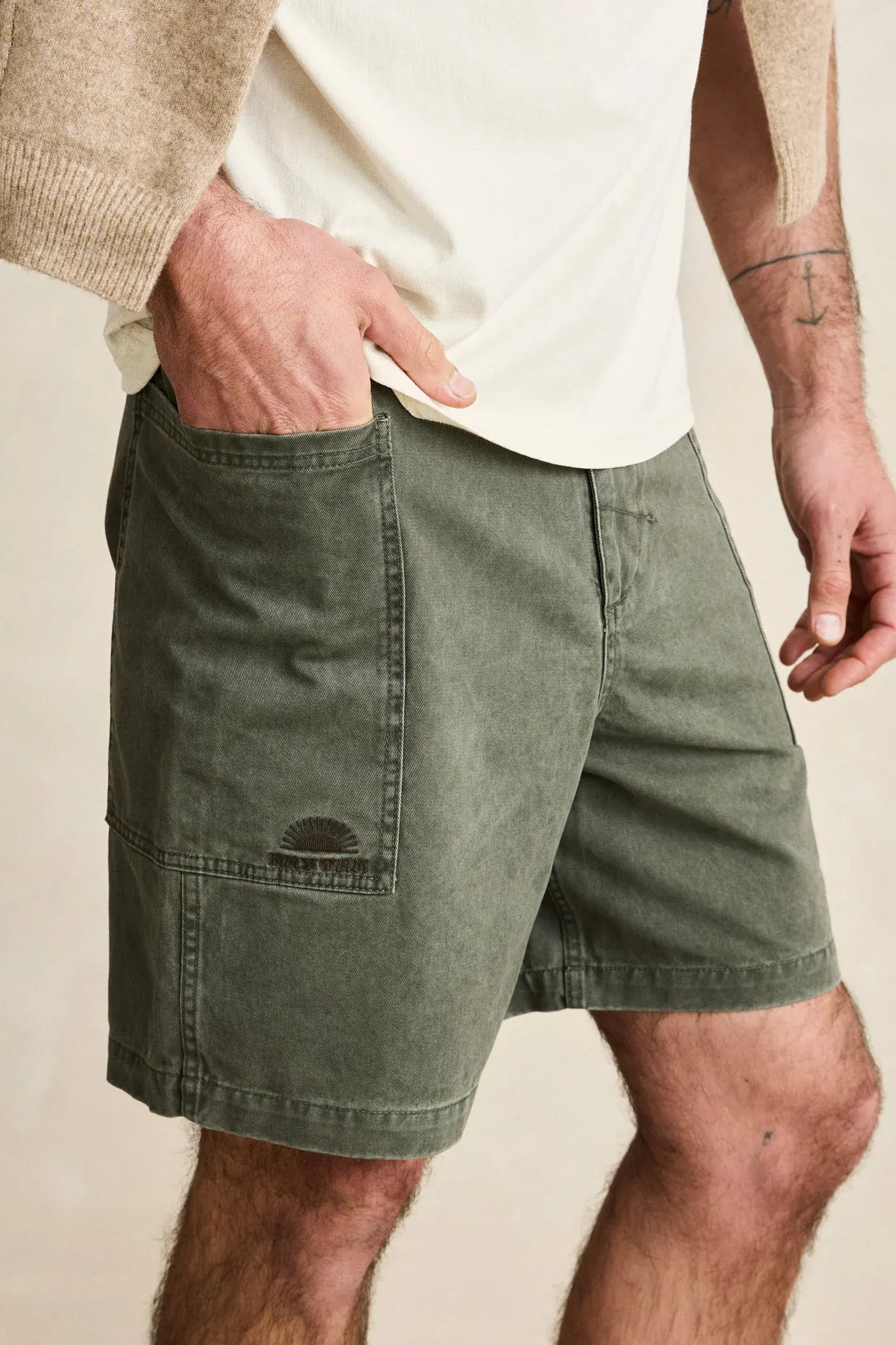 Rhythm Mens Rhythm Field Guide Walks - Stone Rhythm Field Guide Walks - Stone Splash Swimwear