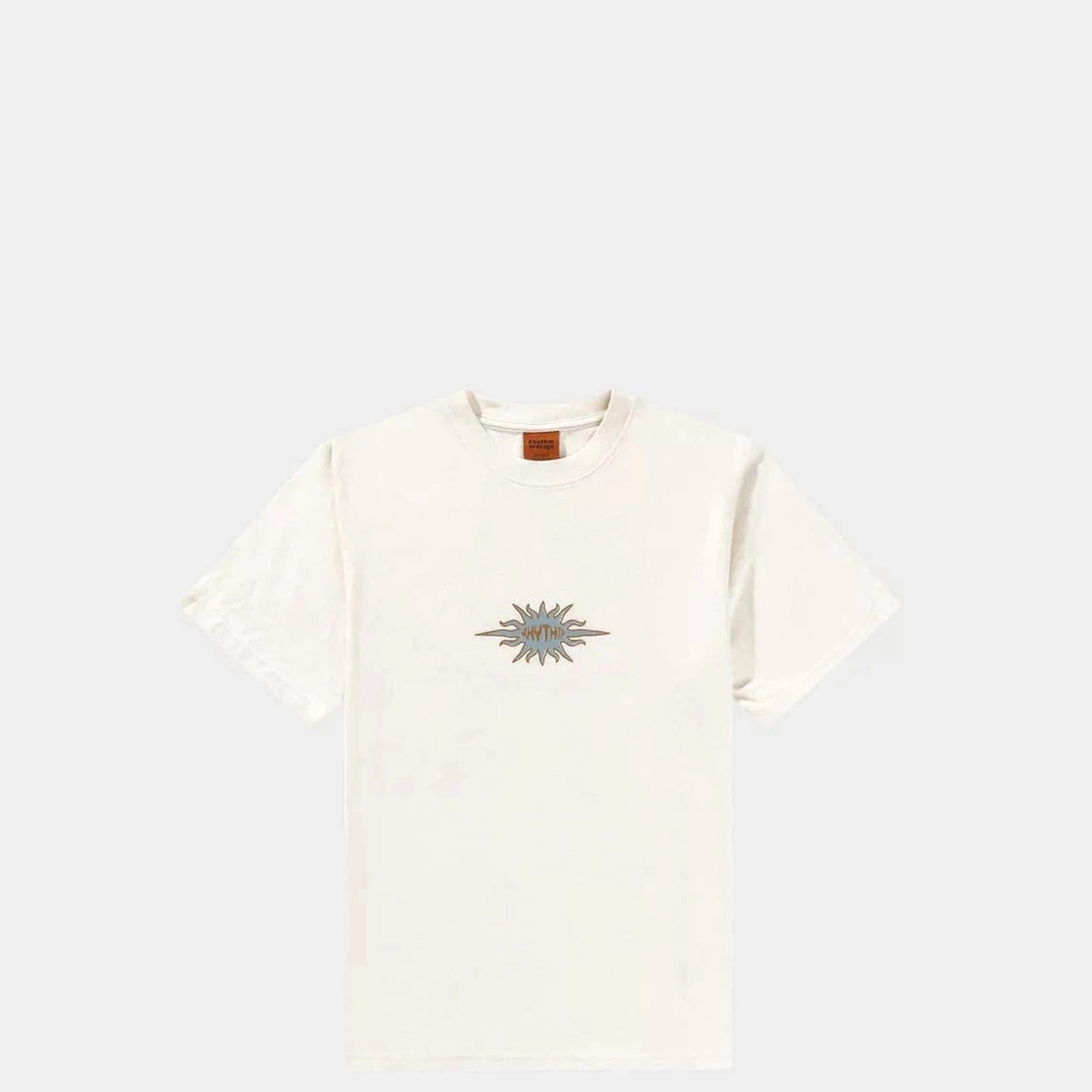 Rhythm Mens Rhythm Flame Printed Vintage SS T-Shirt - White Rhythm Flame Printed Vintage SS T-Shirt - White Splash Swimwear Mens Tee