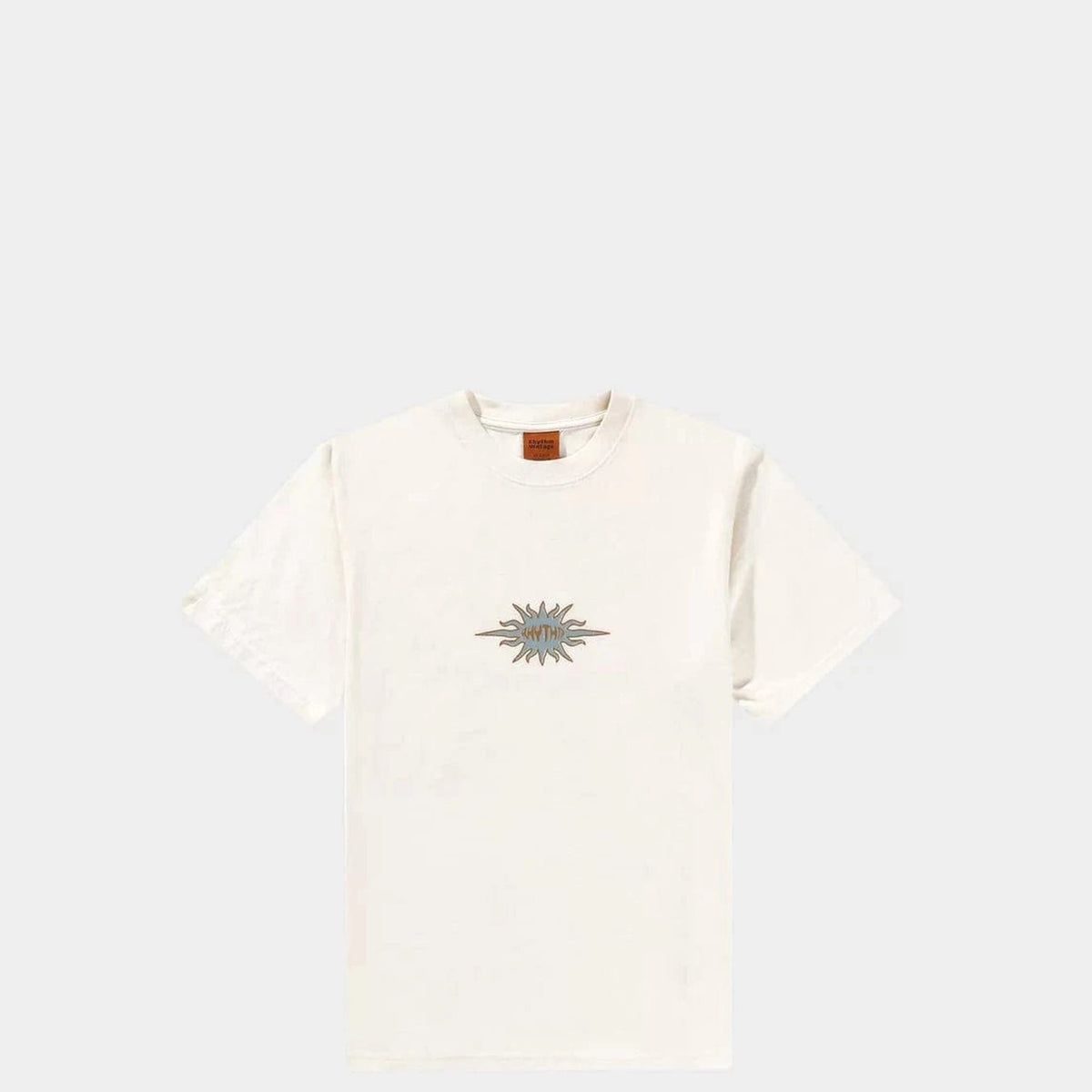 Rhythm Mens Rhythm Flame Printed Vintage SS T-Shirt - White Rhythm Flame Printed Vintage SS T-Shirt - White Splash Swimwear Mens Tee