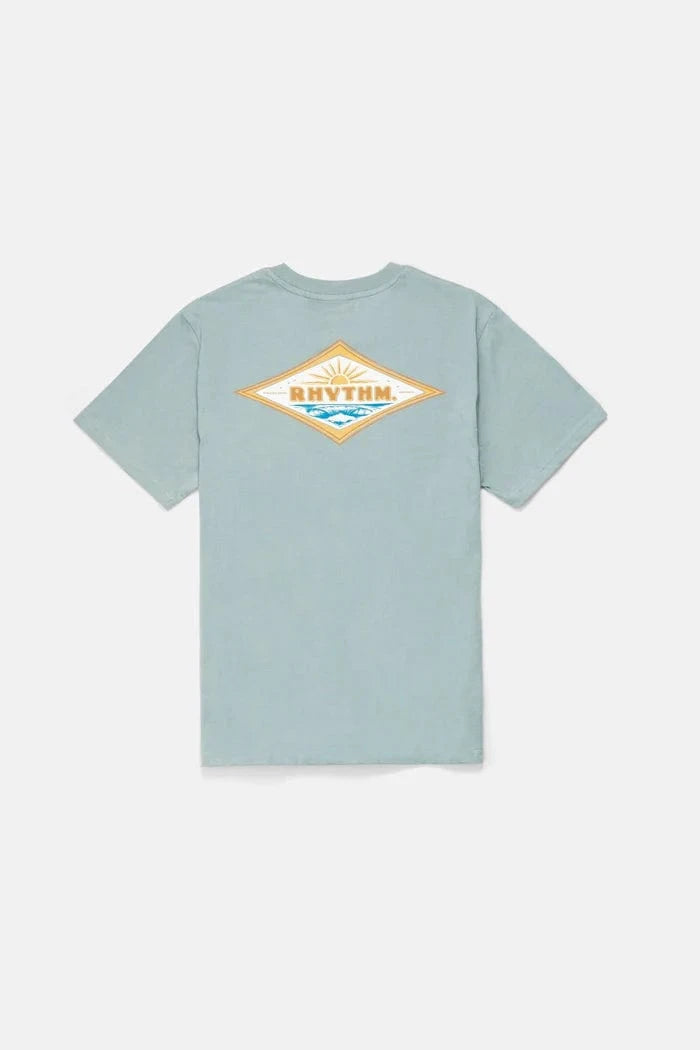 Rhythm Mens Rhythm Frame SS T-Shirt - Seafoam Rhythm Frame SS T-Shirt - Seafoam Splash Swimwear Mens
