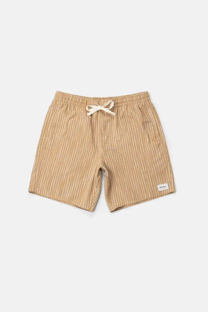 Rhythm Mens Rhythm Jacquard Linen Jam - Sand Rhythm Jacquard Linen Jam - Sand Splash Swimwear Mens