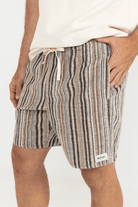 Rhythm Mens Rhythm Jaquard Jam - Natural Rhythm Jaquard Jam - Natural Splash Swimwear Mens