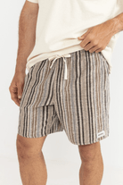 Rhythm Mens Rhythm Jaquard Jam - Natural Rhythm Jaquard Jam - Natural Splash Swimwear Mens