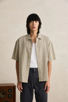 Rhythm Mens Rhythm Longreach Relaxed SS Shirt - Cream Rhythm Longreach Relaxed SS Shirt - Cream Splash Swimwear Mens Shirt