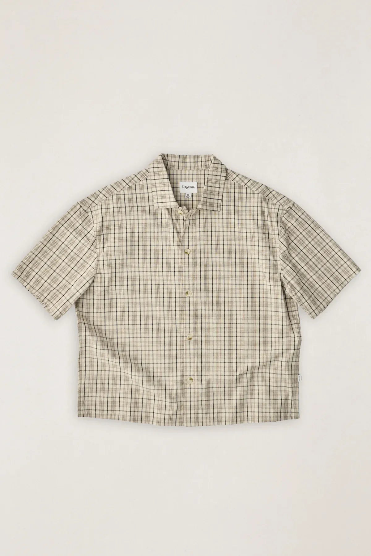 Rhythm Mens Rhythm Longreach Relaxed SS Shirt - Cream Rhythm Longreach Relaxed SS Shirt - Cream Splash Swimwear Mens Shirt