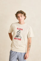 Rhythm Mens Rhythm Mens Aloha Rhythm Vintage SS T-Shirt - Moonrock Rhythm Mens Aloha Rhythm Vintage SS T-Shirt Moonrock Splash Swimwear Mens Tee