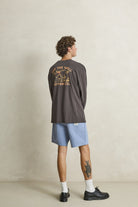Rhythm Mens Rhythm Mens Box Jam - Slate Rhythm Mens Box Jam Slate Splash Swimwear Mens Shorts