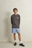 Rhythm Mens Rhythm Mens Box Jam - Slate Rhythm Mens Box Jam Slate Splash Swimwear Mens Shorts