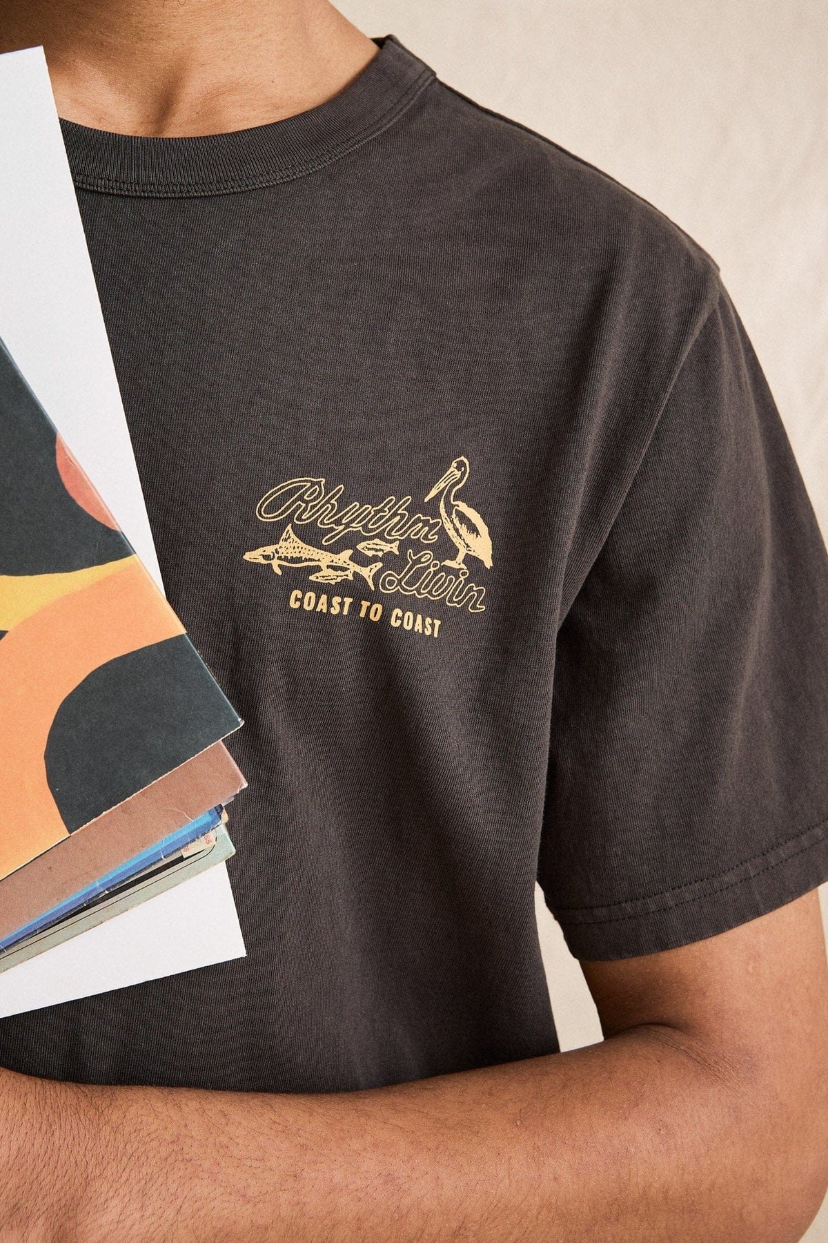Rhythm Mens Rhythm Mens C2C Vintage SS T-Shirt - Vintage Black Rhythm Mens C2C Vintage SS T-Shirt Vintage Black Splash Swimwear Mens Tee