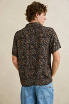 Rhythm Mens Rhythm Mens Costa Rica SS Shirt - Black Rhythm Mens Costa Rica SS Shirt - Black Splash Swimwear Mens Shirt