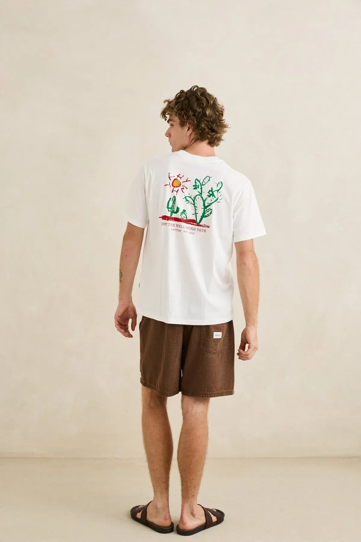Rhythm Mens Rhythm Mens Harlan Jam - Cedar Rhythm Mens Harlan Jam - Cedar Splash Swimwear Mens Shorts