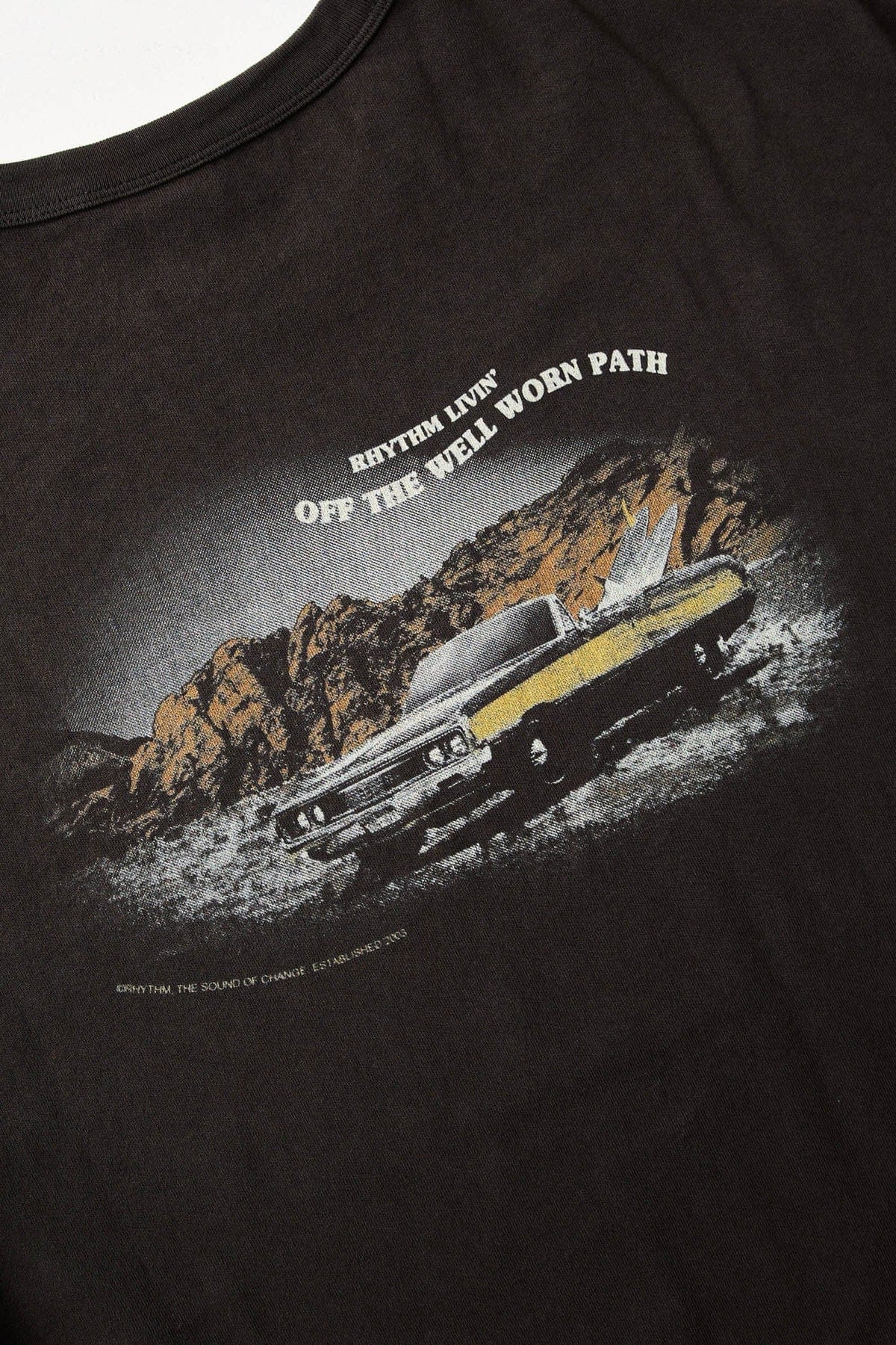 Rhythm Mens Rhythm Mens Heading West Vintage SS T-shirt - Black Rhythm Mens Heading West Vintage SS T-shirt - Black Splash Swimwear Mens Tee