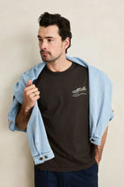 Rhythm Mens Rhythm Mens Heading West Vintage SS T-shirt - Black Rhythm Mens Heading West Vintage SS T-shirt - Black Splash Swimwear Mens Tee
