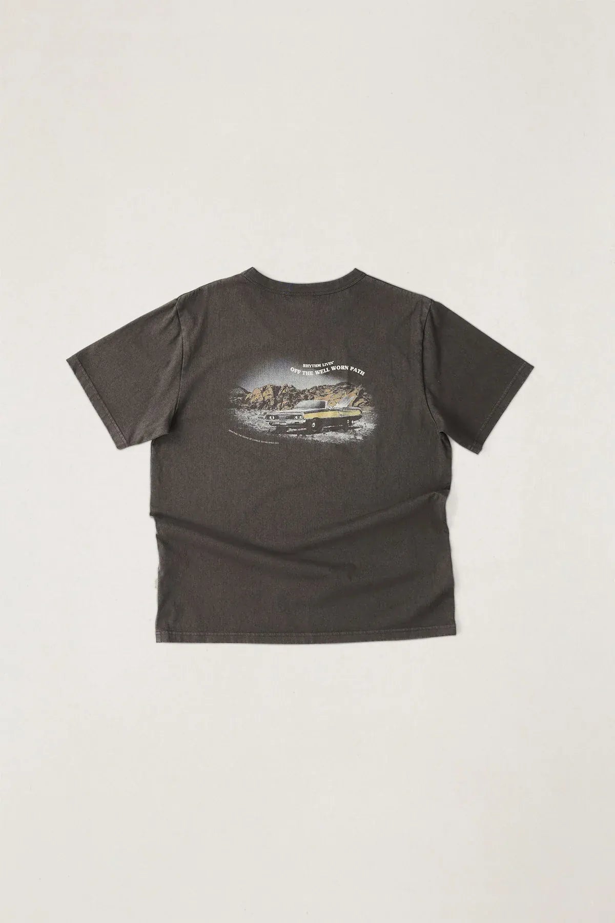 Rhythm Mens Rhythm Mens Heading West Vintage SS T-shirt - Black Rhythm Mens Heading West Vintage SS T-shirt - Black Splash Swimwear Mens Tee