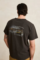 Rhythm Mens Rhythm Mens Heading West Vintage SS T-shirt - Black Rhythm Mens Heading West Vintage SS T-shirt - Black Splash Swimwear Mens Tee