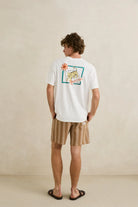 Rhythm Mens Rhythm Mens Jacquard Stripe Jam - Sand Rhythm Mens Jacquard Stripe Jam - Sand Splash Swimwear Mens Shorts