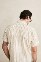 Rhythm Mens Rhythm Mens Lone Pine Stripe SS Shirt - Natural Rhythm Mens Lone Pine Stripe SS Shirt - Natural Splash Swimwear Mens Shirt