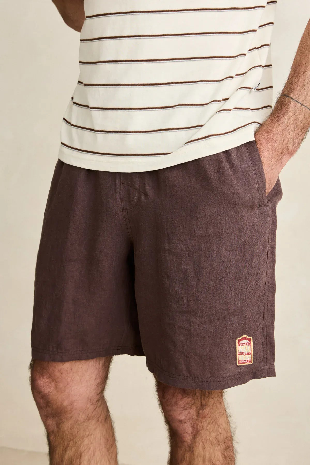 Rhythm Mens Rhythm Mens Pressed Petal Jam - Tobacco Rhythm Mens Pressed Petal Jam - Tobacco Splash Swimwear Mens Shorts