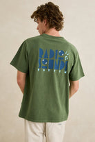 Rhythm Mens Rhythm Mens Radio Sounds Vintage SS T-shirt - Dill Rhythm Mens Radio Sounds Vintage SS T-shirt - Dill Splash Swimwear Mens Tee