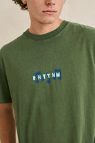 Rhythm Mens Rhythm Mens Radio Sounds Vintage SS T-shirt - Dill Rhythm Mens Radio Sounds Vintage SS T-shirt - Dill Splash Swimwear Mens Tee