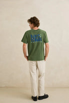 Rhythm Mens Rhythm Mens Radio Sounds Vintage SS T-shirt - Dill Rhythm Mens Radio Sounds Vintage SS T-shirt - Dill Splash Swimwear Mens Tee