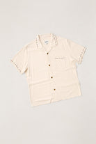 Rhythm Mens Rhythm Mens Rollie SS Shirt - Natural Rhythm Mens Rollie SS Shirt Natural Splash Swimwear Mens Shirt