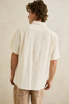 Rhythm Mens Rhythm Mens Sundown SS Shirt - Natural Rhythm Mens Sundown SS Shirt - Natural Splash Swimwear Mens Shirt