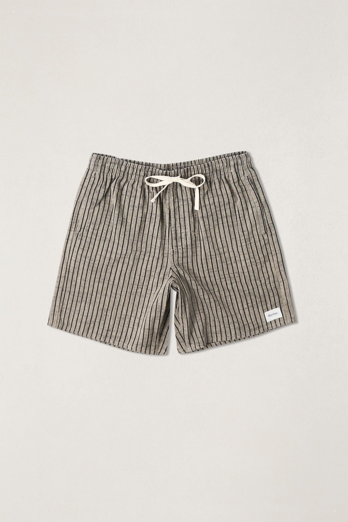 Rhythm Mens Rhythm Mens Texture Stripe Jam - Natural Rhythm Mens Texture Stripe Jam Natural Splash Swimwear Mens Shorts