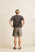 Rhythm Mens Rhythm Mens Texture Stripe Jam - Natural Rhythm Mens Texture Stripe Jam Natural Splash Swimwear Mens Shorts