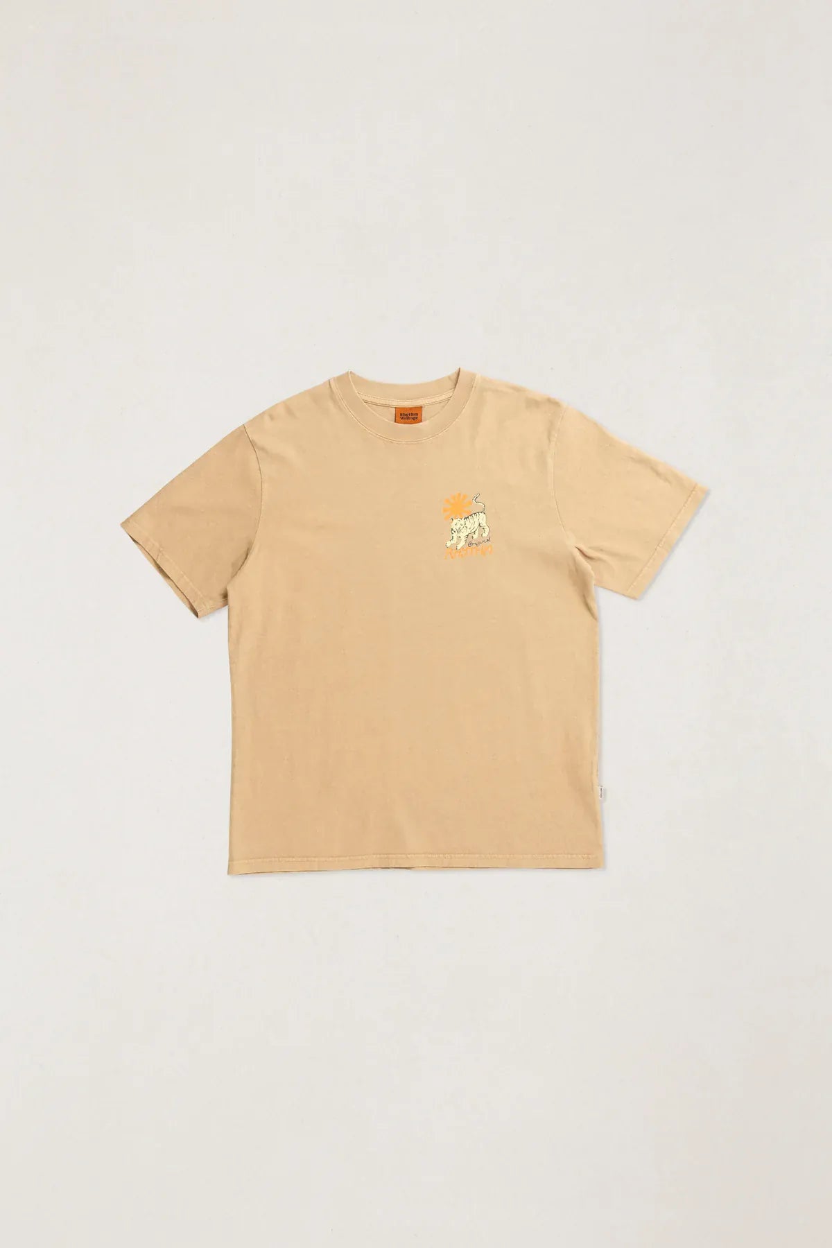 Rhythm Mens Rhythm Mens Tiger Vintage SS T-shirt - Sand Rhythm Mens Tiger Vintage SS T-shirt - Sand Splash Swimwear Mens Tee