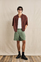 Rhythm Mens Rhythm Mens Ula Relaxed SS Shirt - Sienna Rhythm Mens Ula Relaxed SS Shirt Sienna Splash Swimwear Mens Shirt